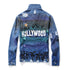 Newest Slim Fit Men's Ripped Denim Streetwear Jacket Printed